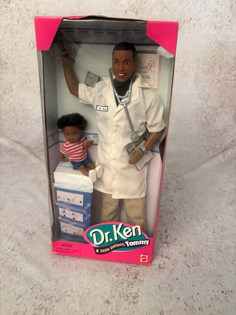 Mattel 1997 Dr. Ken & Little Patient Tommy Barbie Doll